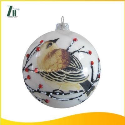 2016 New Hot Sale 100 Wholesale White Glass Christmas Ball Ornaments