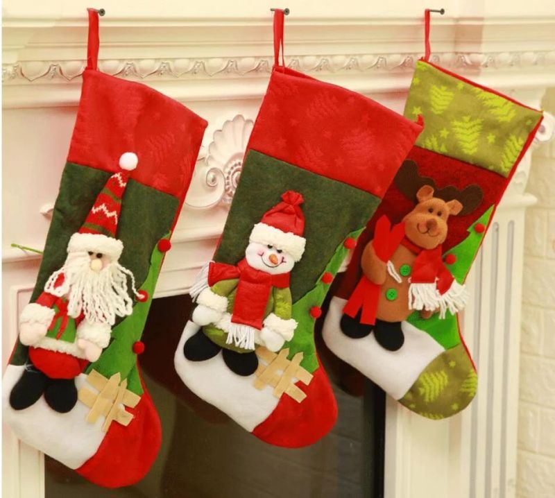 Large Christmas Socks Customized Wholesale Bulk Animal Christmas Stocking Socks, Lovely Christmas Socks