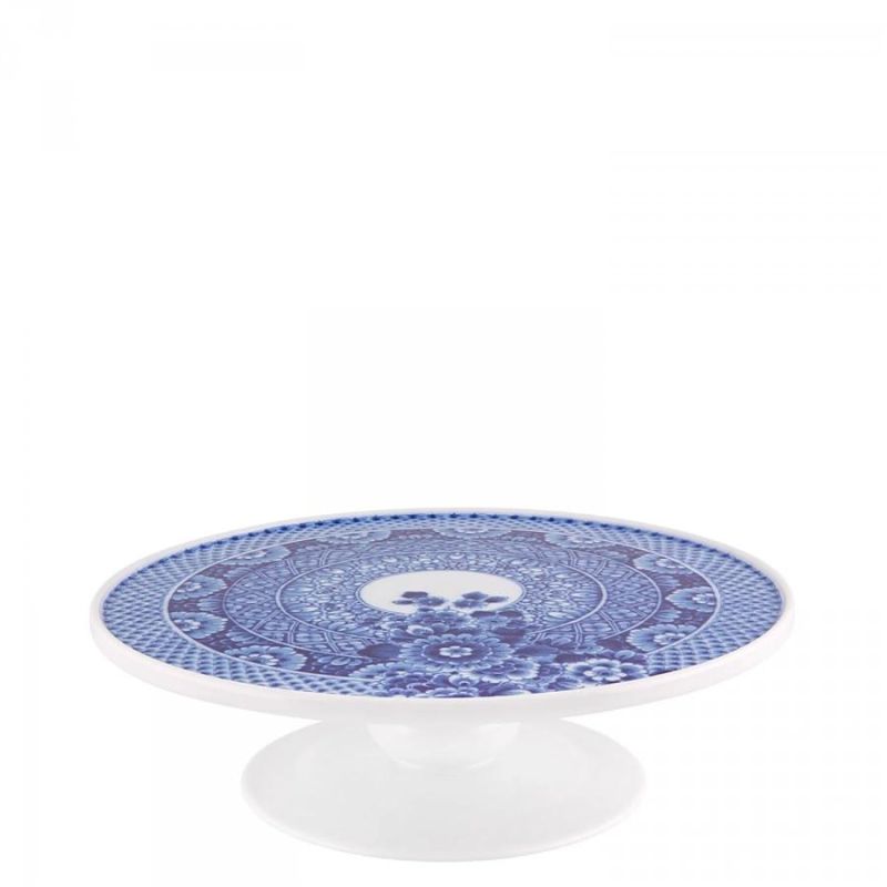 Chinese Ceramic Blue and White Plate Porcelain Cake Stand