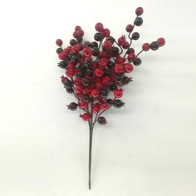 Christmas New Year Pine Needle Cutting Table Pendulum Creative Red Pine Cone Desktop Decoration Ornaments Amazon Hot