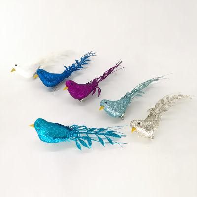 Newest Design Decorative Foam Hanging Bird for Christmas Tree Decorations