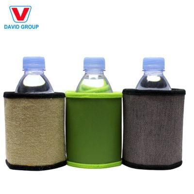 Reusable Colorful 3D Fabric PE Ice Cooler Sleeve for Bottle