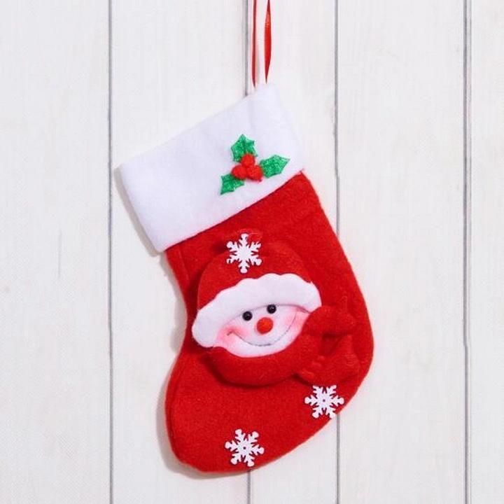 Ornaments Pendant Flannelette Christmas Socks