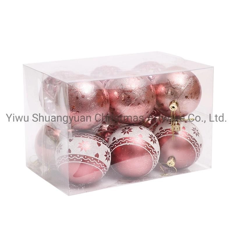 New Design High Sales Christmas Shiny Painted Ball for Holiday Wedding Party Decoration Supplies Hook Ornament Craft Gifts