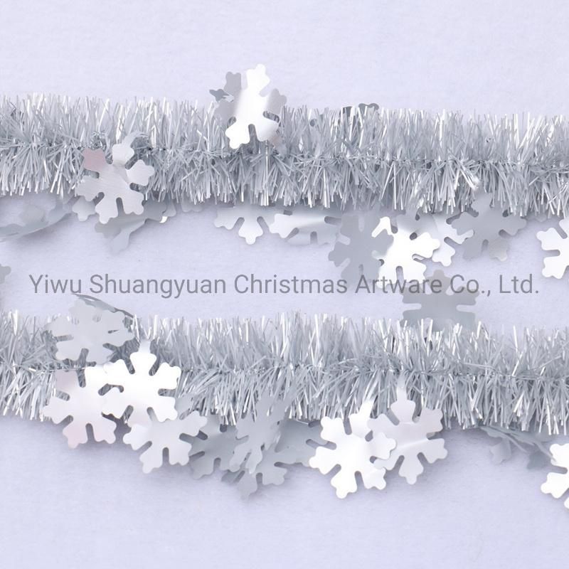 Christmas Pet Tinsel Decoration for Holiday Wedding Party Decoration Supplies Hook Ornament Craft Gifts