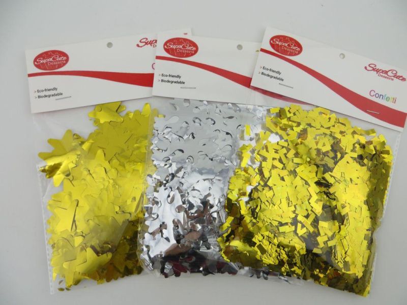 Party Use Metallic Rectangle Confetti Foil Confetti for Wedding Decoration