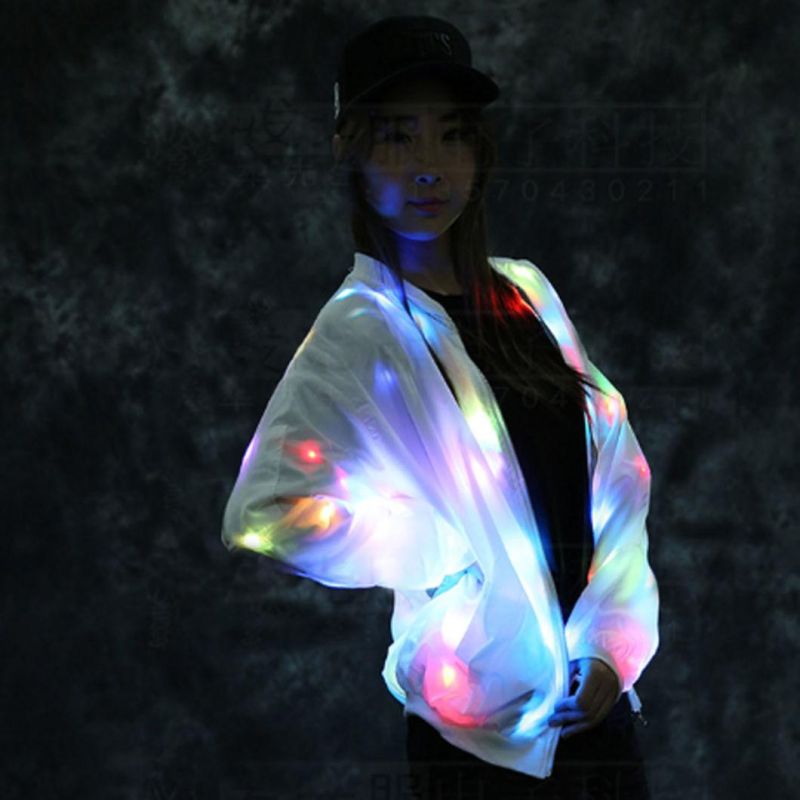 LED Jacket Lovers Baseball Clothes Colorful Night