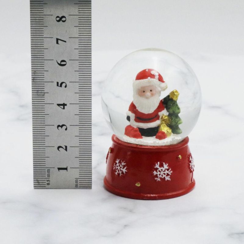 Promotional Gift Christmas Resin Craft Snowball Finland Home Decoration