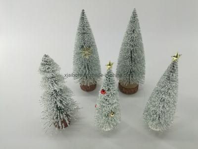 Xmas Desktop Decoration Promotion Gift White Cedar Artificial Christmas Tree