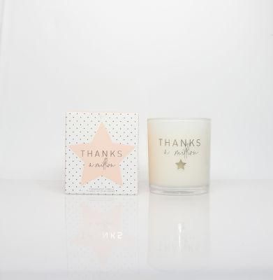 Thanks Printed Scented Gift Set Candle for Thanksgiving Day