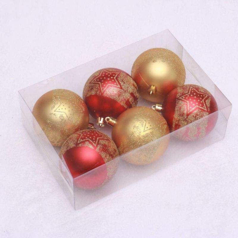New Design Plastic Ball Hanging Ornaments Christmas Decoration