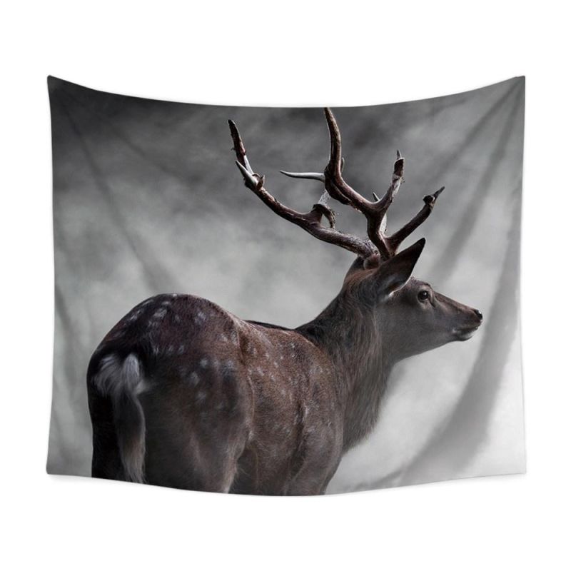 Factory Customized Christmas Deer Wall Tapestry