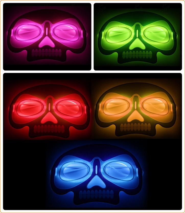 Halloween Glow Skull Mask