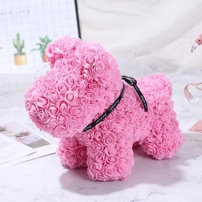 High Quality colorful Dog Rose Homemade Gifts Hot Sale Rose Rose Dog for Valentine Gift