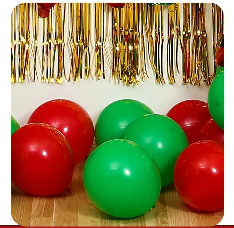 Hot Sale Merry Christmas Red and Green Party Decoration Balloons