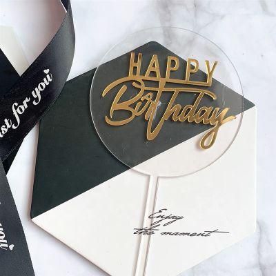 Costomize Yard Accrelic Acrylic Birthday Card Display Stand Letters Happy Birthday Cards for Your Guy Greeting Card