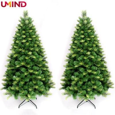 Yh1907 Sublimation Luxury PE PVC Christmas Tree Color LED Fiber Optic Tree Automatic Tree