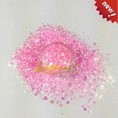 Excellent Brilliant Pink Series Glitter Powder for Nail Art