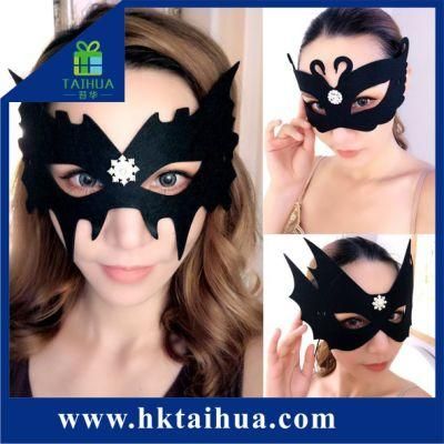 Lady Sexy Elegant Felt Eye Face Mask Bar Masquerade Mistery Festival Dress Face Sexy Mask