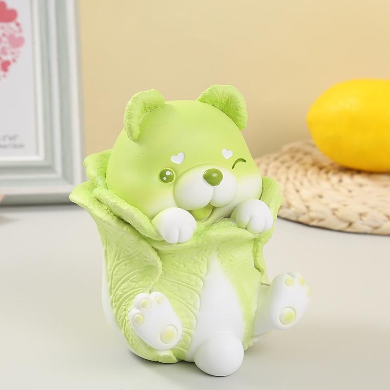 Cute Vegetable Dog Birthday Gift Toy Hot Selling Resin Ornament