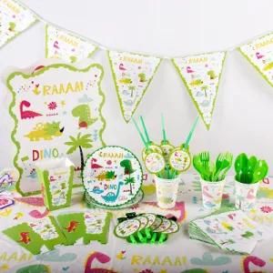 Dinosaur Themed Disposable Party Dinnerware Set