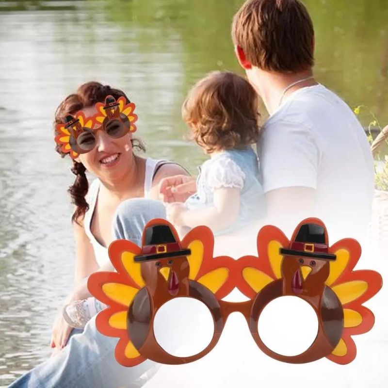 New Turkey Thanksgiving Day Costume Gift Party Supply Holiday Glasses
