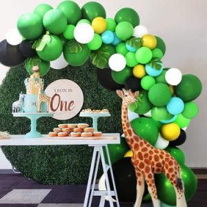 131PCS Balloon Arch Green Latex Balloon Jungle Birthday Party Decoration