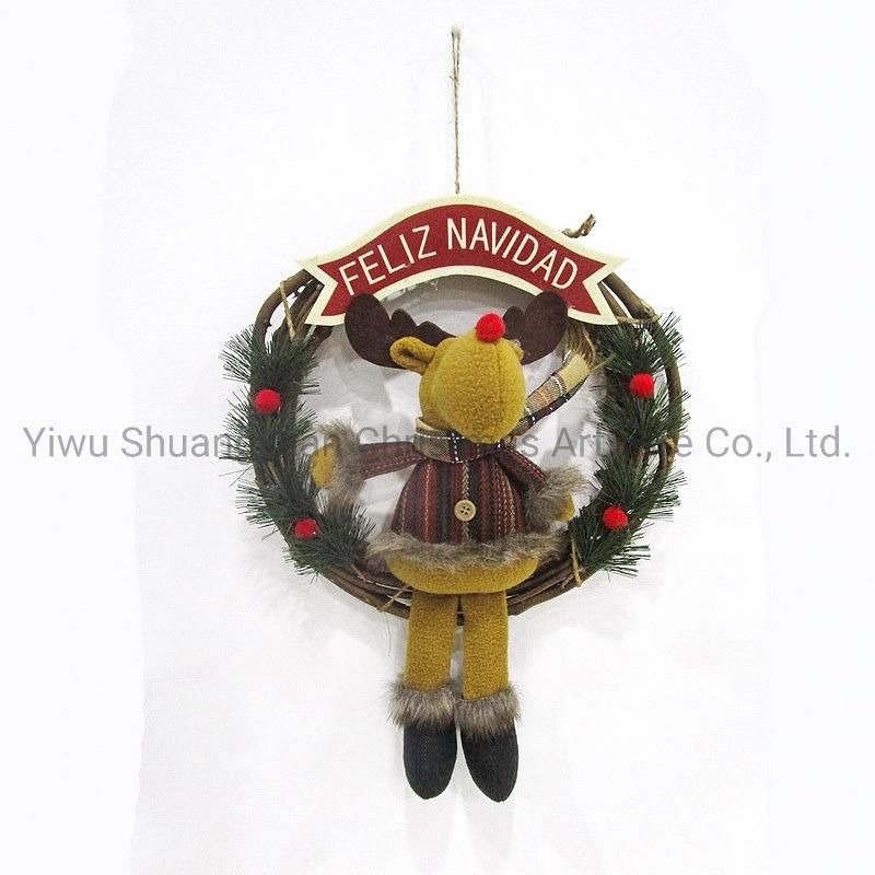 New Style Christmas Deer Ornament Hanging Deer Decoration Doll Christmas Tree Christmas Doll