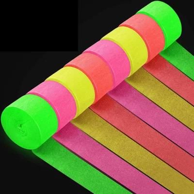 Factory Party Supplies Colorful Crepe Paper Streamer for Party Decorations