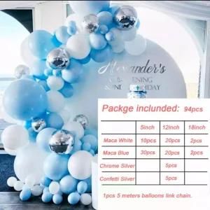 94PCS Balloon Garland Arch Confetti Latex Baloons Birthday Party Decor