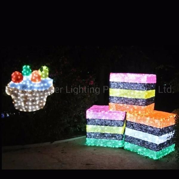 LED Outdoor Christmas Decoration Ribbon Lights for Shopping Mall