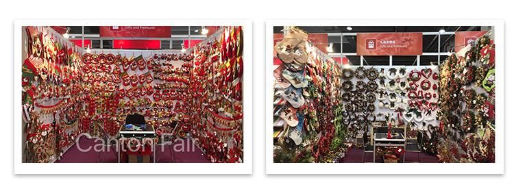 Christmas Rattan Ring Artificial Berry Rattan Wreath Plastic Pine Needle Garland