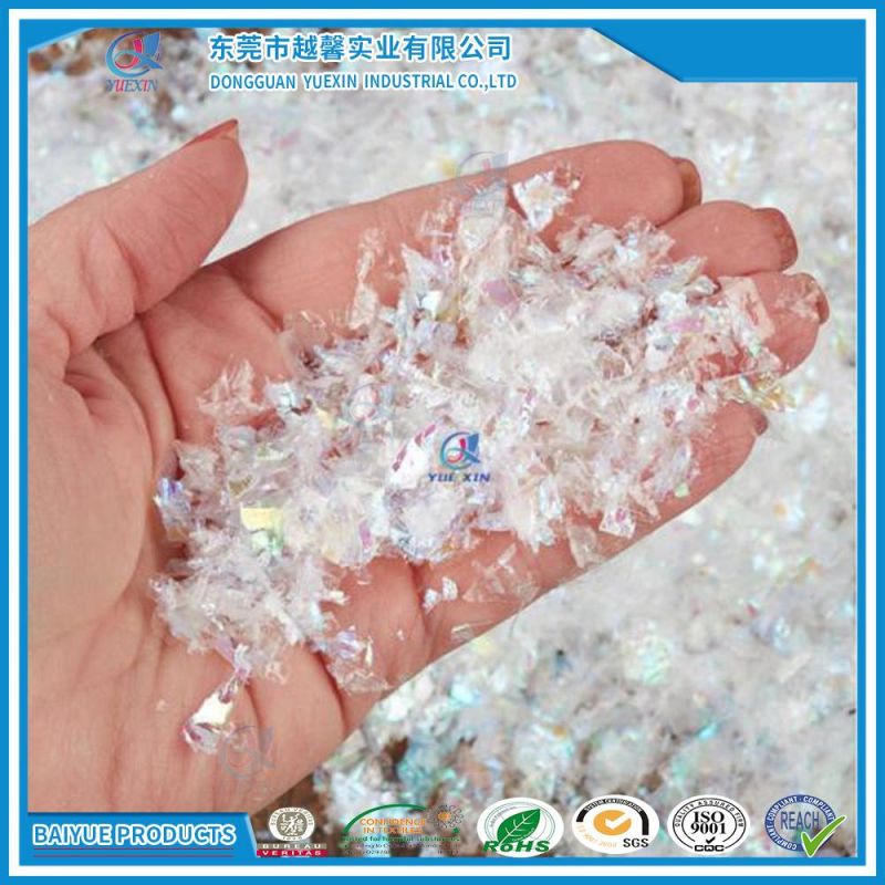 Iridescent Fake Artificial Snow Crystals Glitter Flakes - Christmas Party Decoration