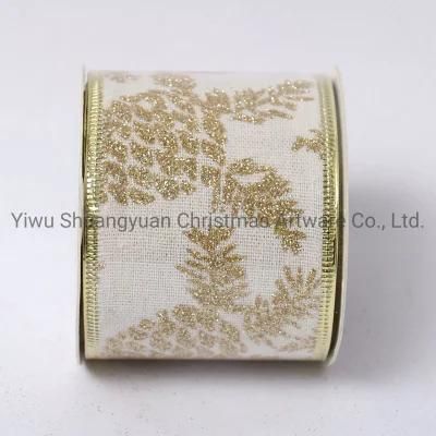 Christmas Ribbon Decor for Holiday Wedding Party Decoration Supplies Hook Ornament Craft Gifts