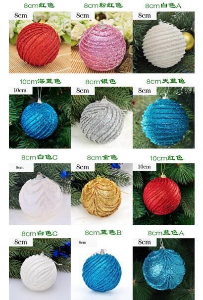 Luxury Christmas Ornaments Ball with Glisten Color