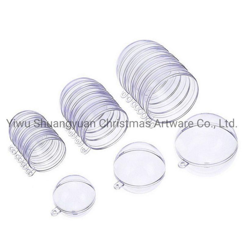 New Design High Sales Christmas Plastic Ball for Holiday Wedding Party Decoration Supplies Hook Ornament Craft Gifts