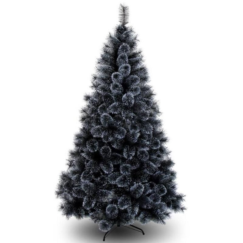 6FT Green Five Branches PE Mixed PVC Christmas Tree