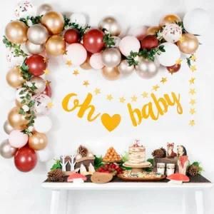 Baby Birthday Party Simulation Flower Decoration Aluminum Foil Balloon Kit