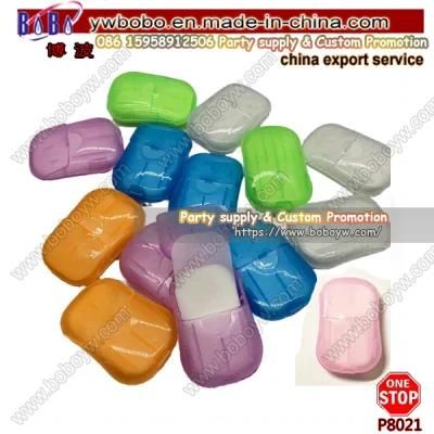 Eco Friendly Pocket Travelling Paper Soap Portable Soluble Disinfectant Hand Washing Disposable Soap Paper (P8014)