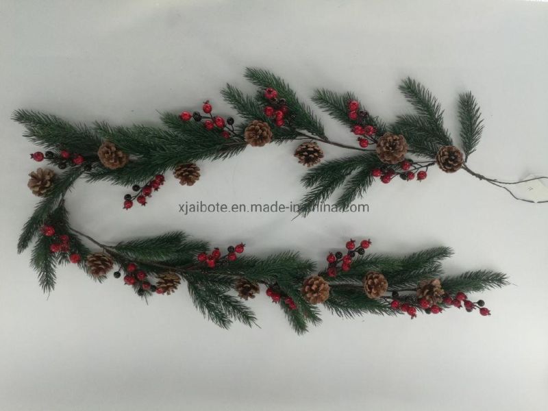 Christmas Garland Berry Garland with Pine Cone