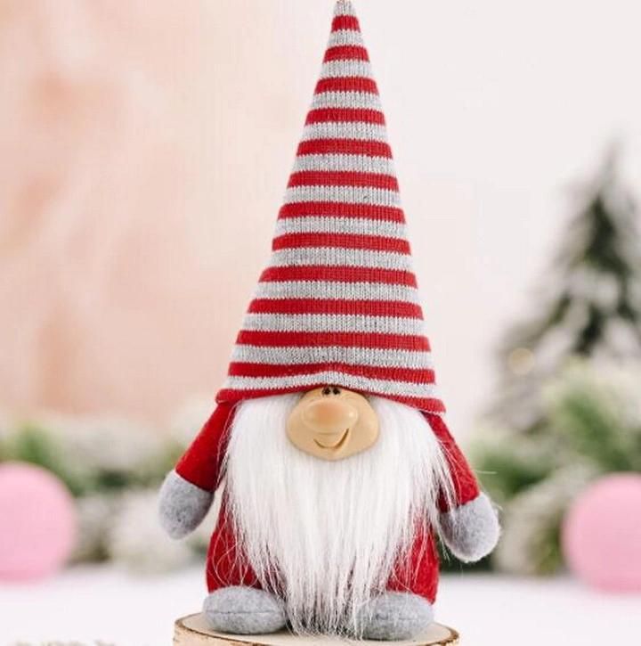 Handmade Christmas Decoration Toys Plush Gnome Decorative Fabric Doll