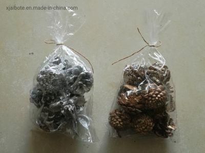 Pine Connatural Pine Cones for Christmas Ornaments Dried Flowers with Various Colors