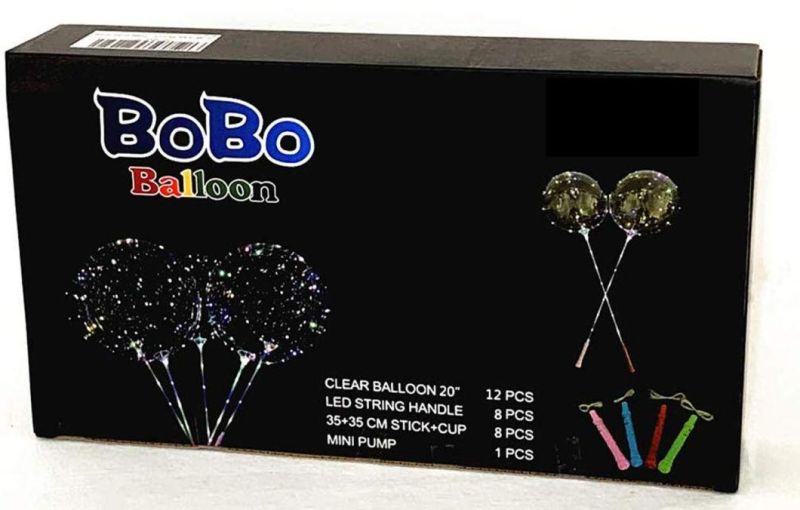 LED Bobo Balloons Ump for Christmas Birthday Party Decoration