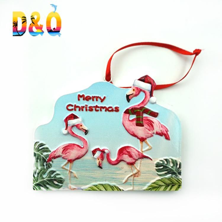 Custom Printing Bahamas Aruba Jamaica Holiday Decoration Resin Christmas Pendant