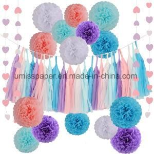 Umiss Paper POM Poms Party Decorations for Wedding Baby Bridal Shower