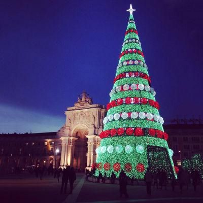 Pre-Decorated Customized Designs Giant Christmas Tree with Lights Pop-up
