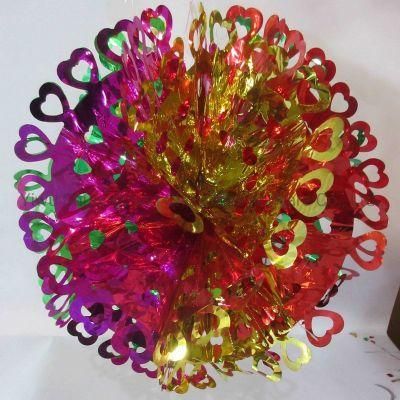 Christmas Pet Tinsel Flower for Holiday Wedding Party Decoration Supplies Hook Ornament Craft Gifts