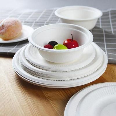 Disposable Pulp Natural Sugarcane Bagasse Tableware Bowls