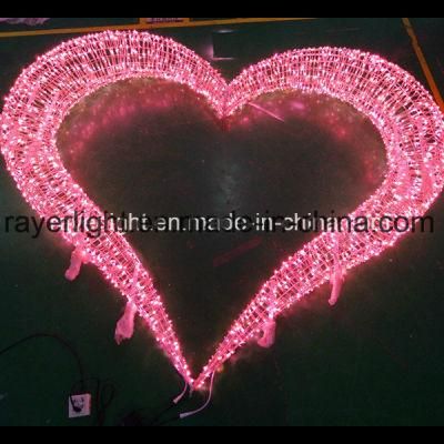 Wedding Decoration Valentine&prime; S Day Decoration LED Motif Light Heart Light