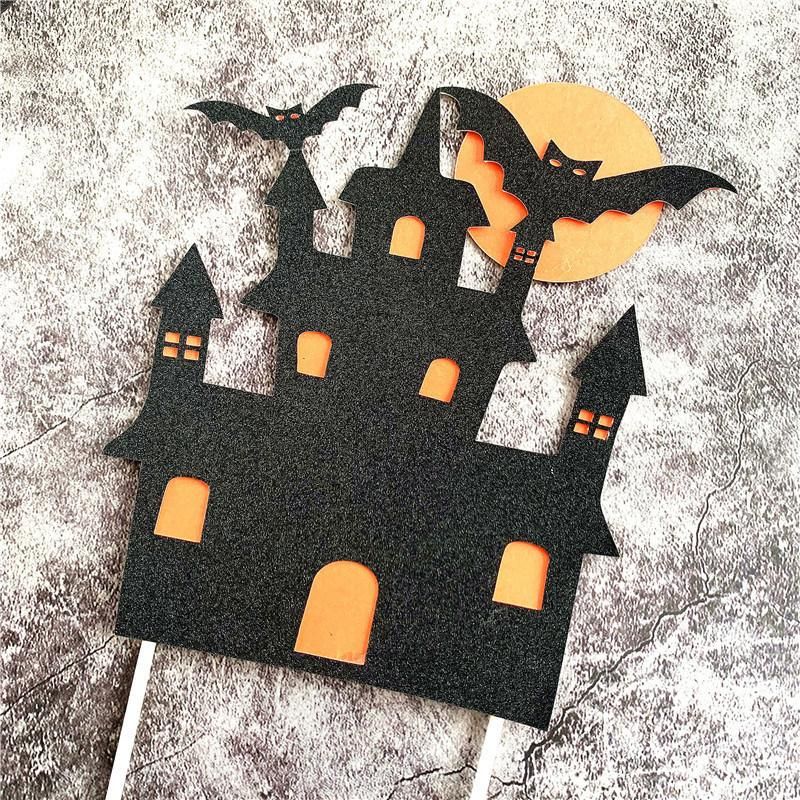 Halloween Decorations Collection Pumpkin Bat Witch Ghost Castle Cake Decoration Funny Party Dress up